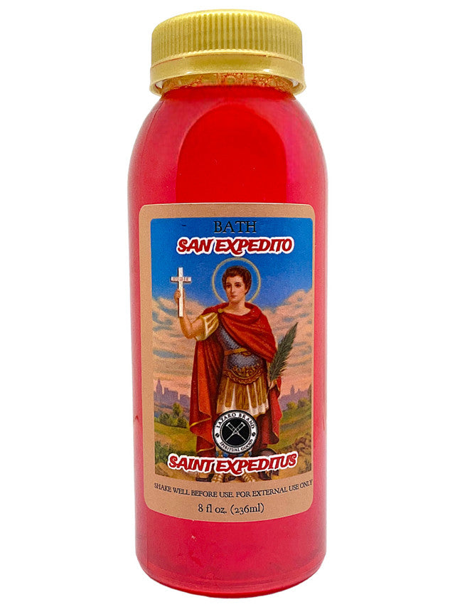 Saint Expeditus / San Expedito Spiritual Bath Liquid, 8 oz