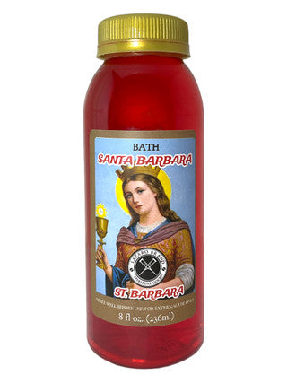 Saint Barbara / Santa Bárbara Spiritual Bath Liquid, 8 oz